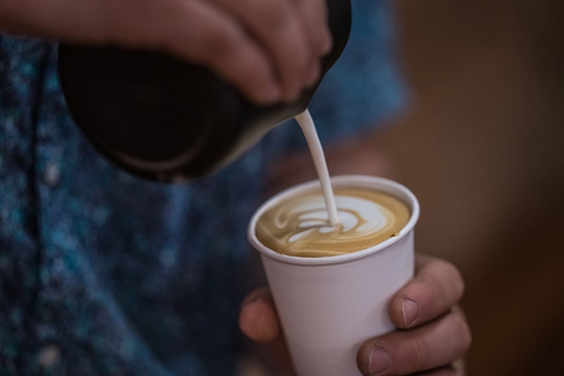 coffee at a catered event breakfast bar